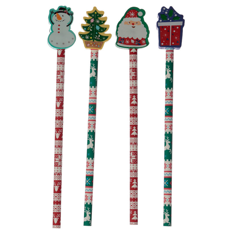 Fun Christmas Pencil and Eraser Set XSTA107-0