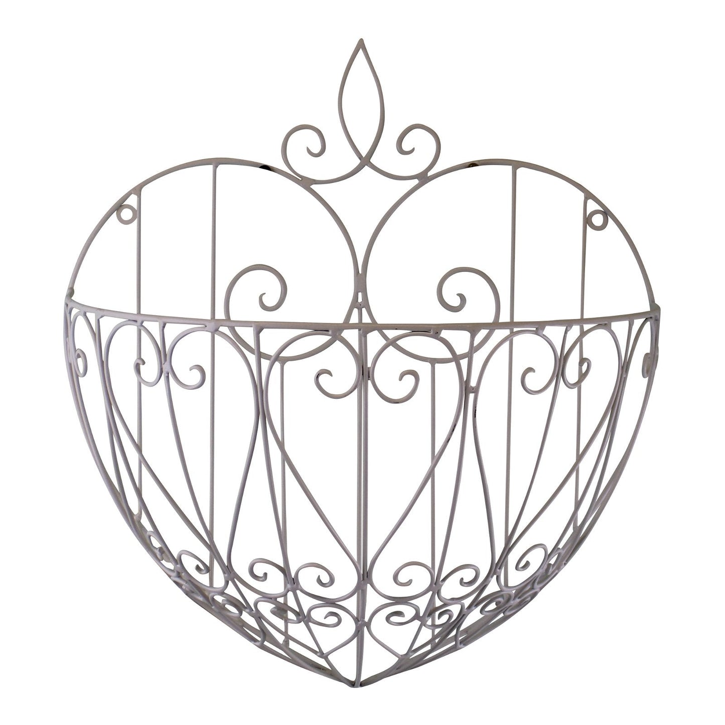 Large Cream Heart Shaped Wall Planter-0