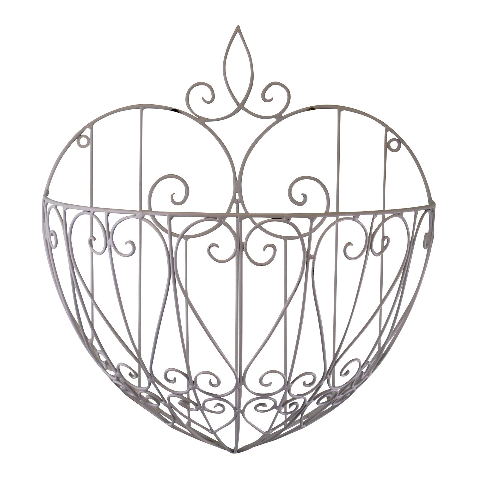 Large Cream Heart Shaped Wall Planter-0