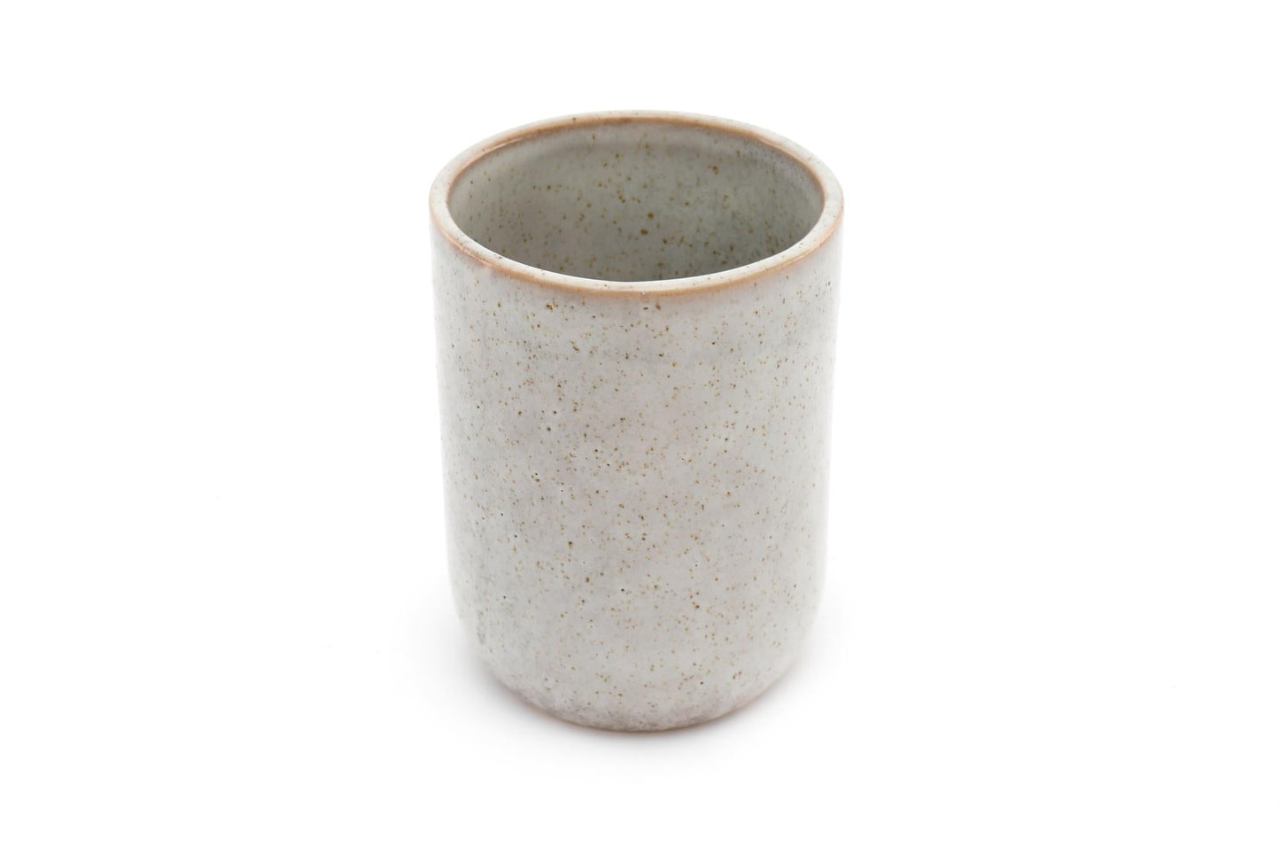 Taupe Ceramic Toothbrush Holder-1