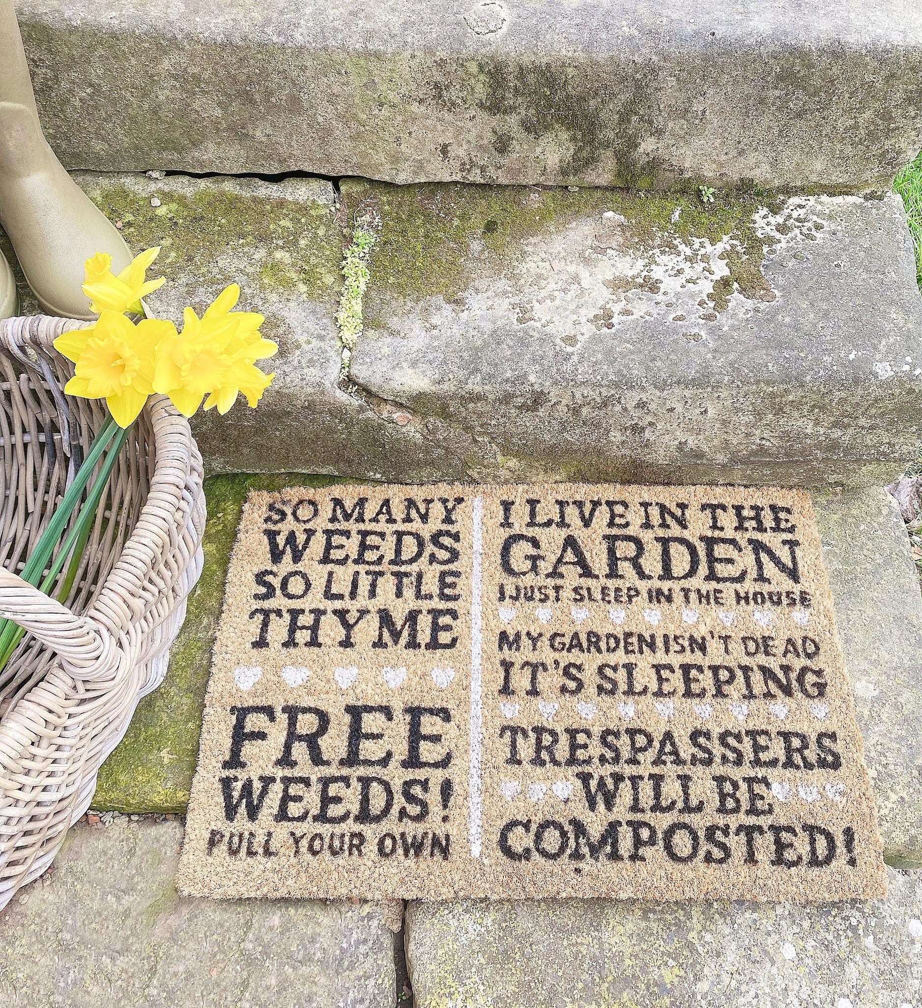 Free Weeds Potting Shed Doormat-2