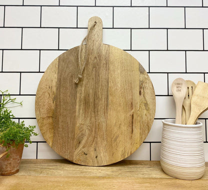 Round Wooden Chopping Board-2