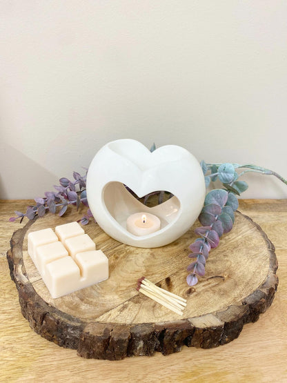 Pearl Heart Oil or Wax Warmer-2