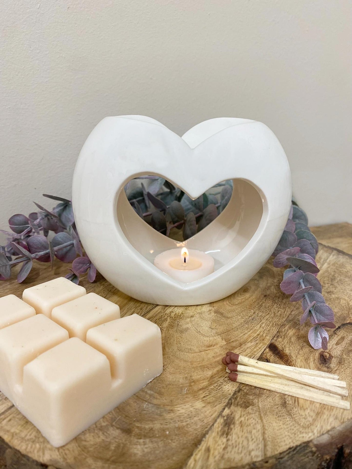 Pearl Heart Oil or Wax Warmer-3