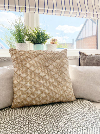 Brown Woven Scatter Cushion-2