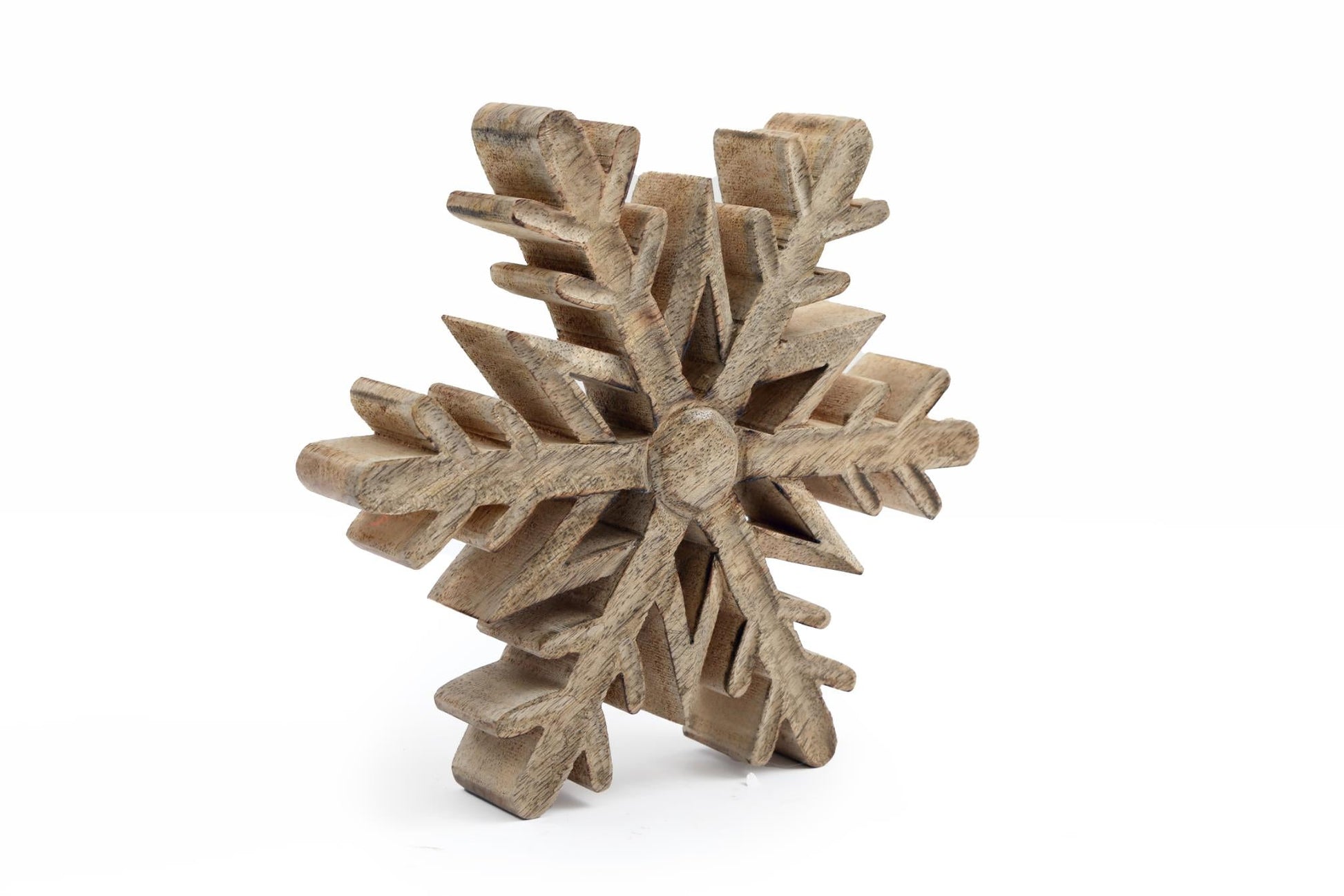 Wooden Snowflake Decoration-0