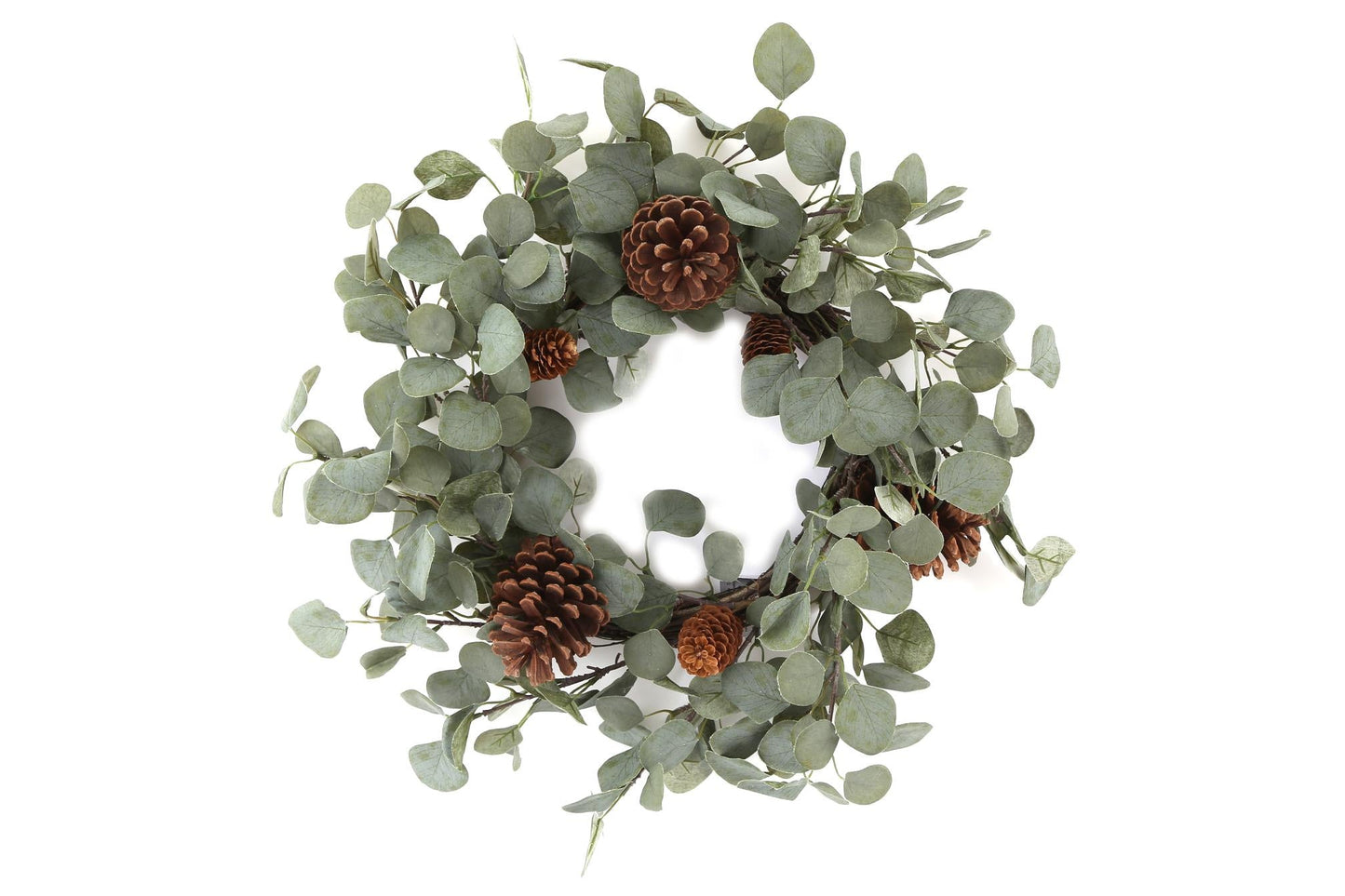 Eucalyptus & Pinecone Wreath-6