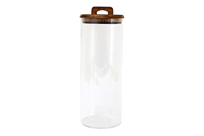 Glass Storage Jar with Acacia Lid 1.7L-0