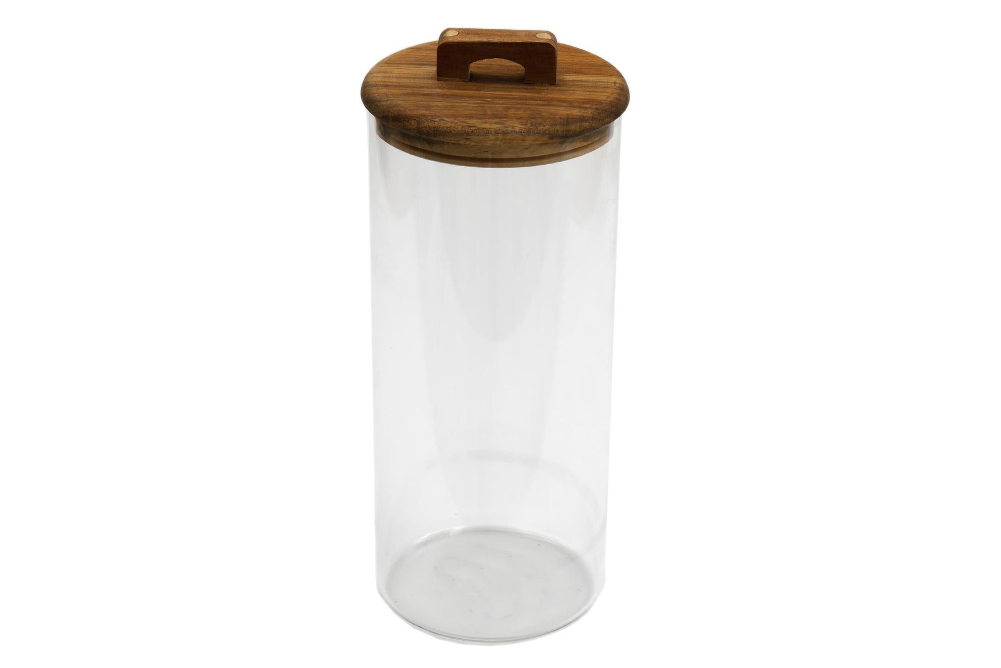 Glass Storage Jar with Acacia Lid 2.7L-0