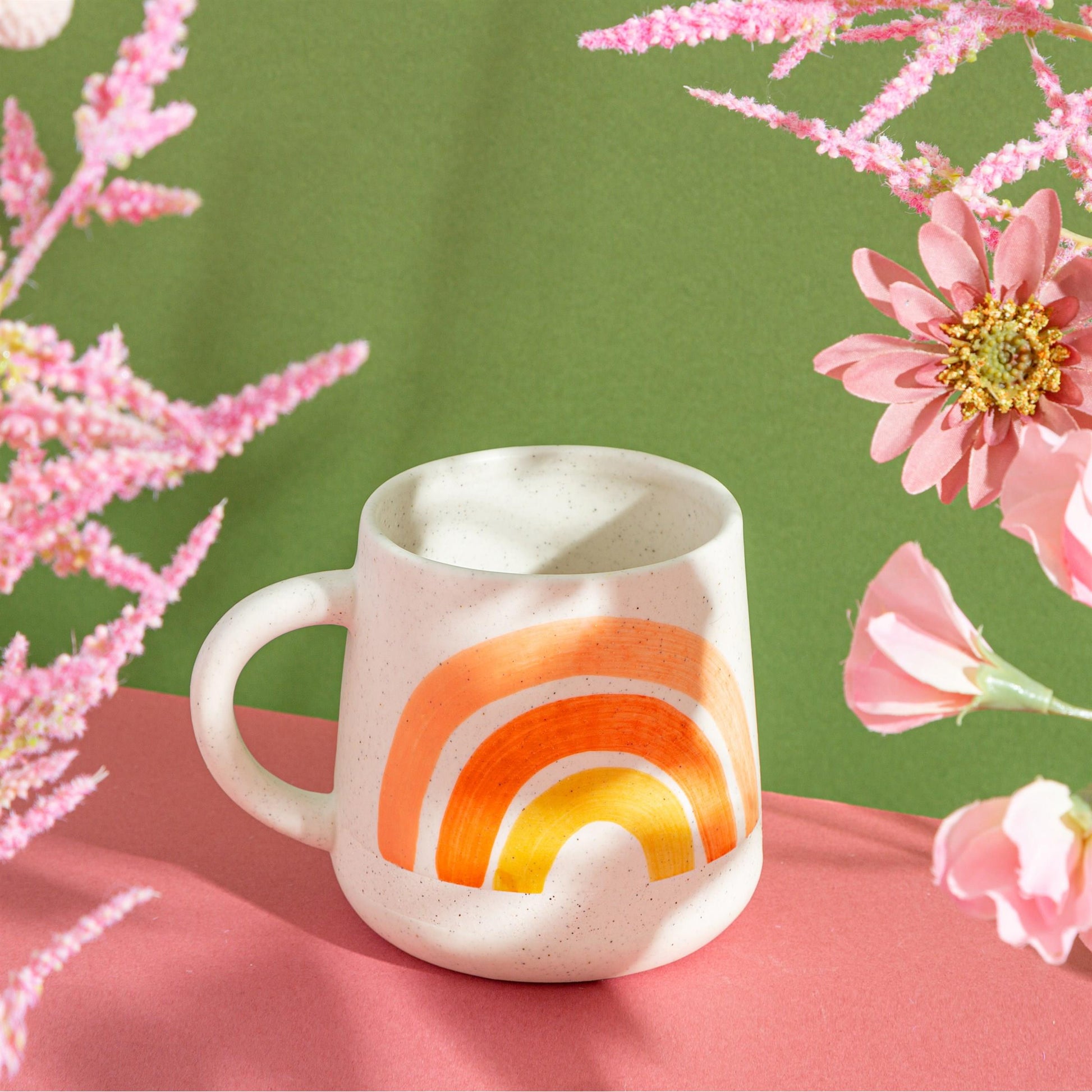 Hand Painted Rainbow Mug-2