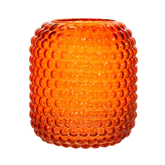 Amber Glass Bobble Vase-0