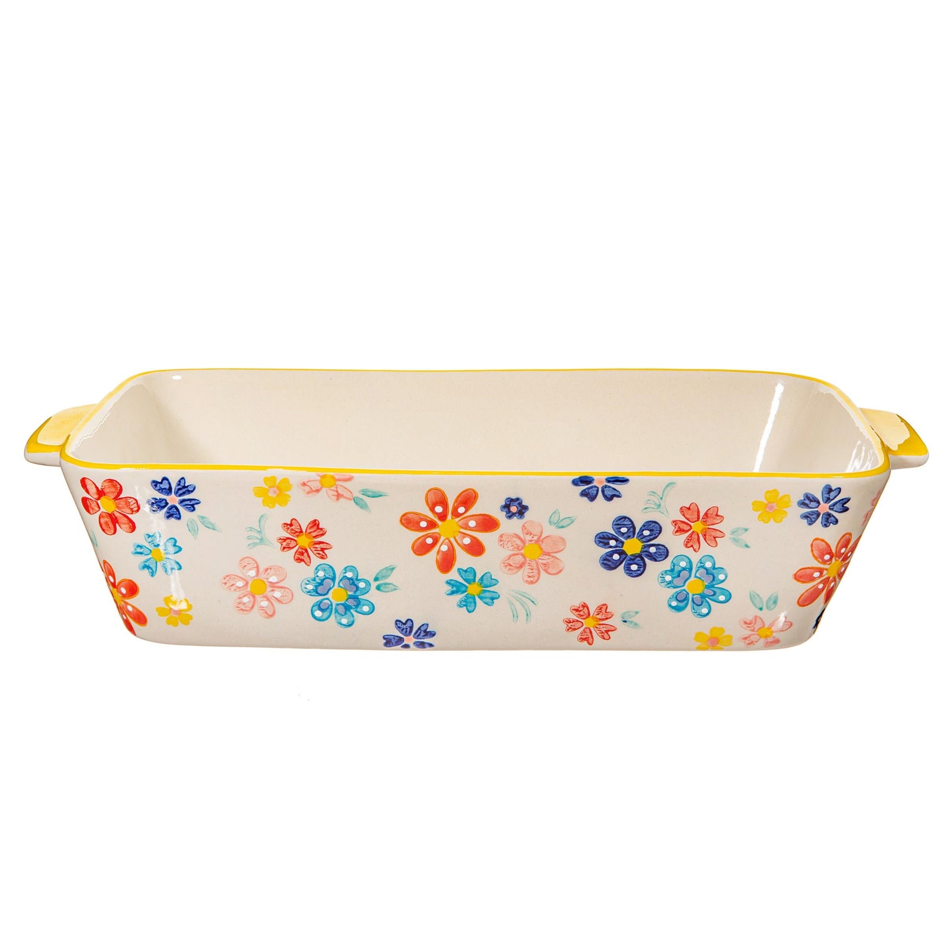 Folk Floral Serving Dish-1