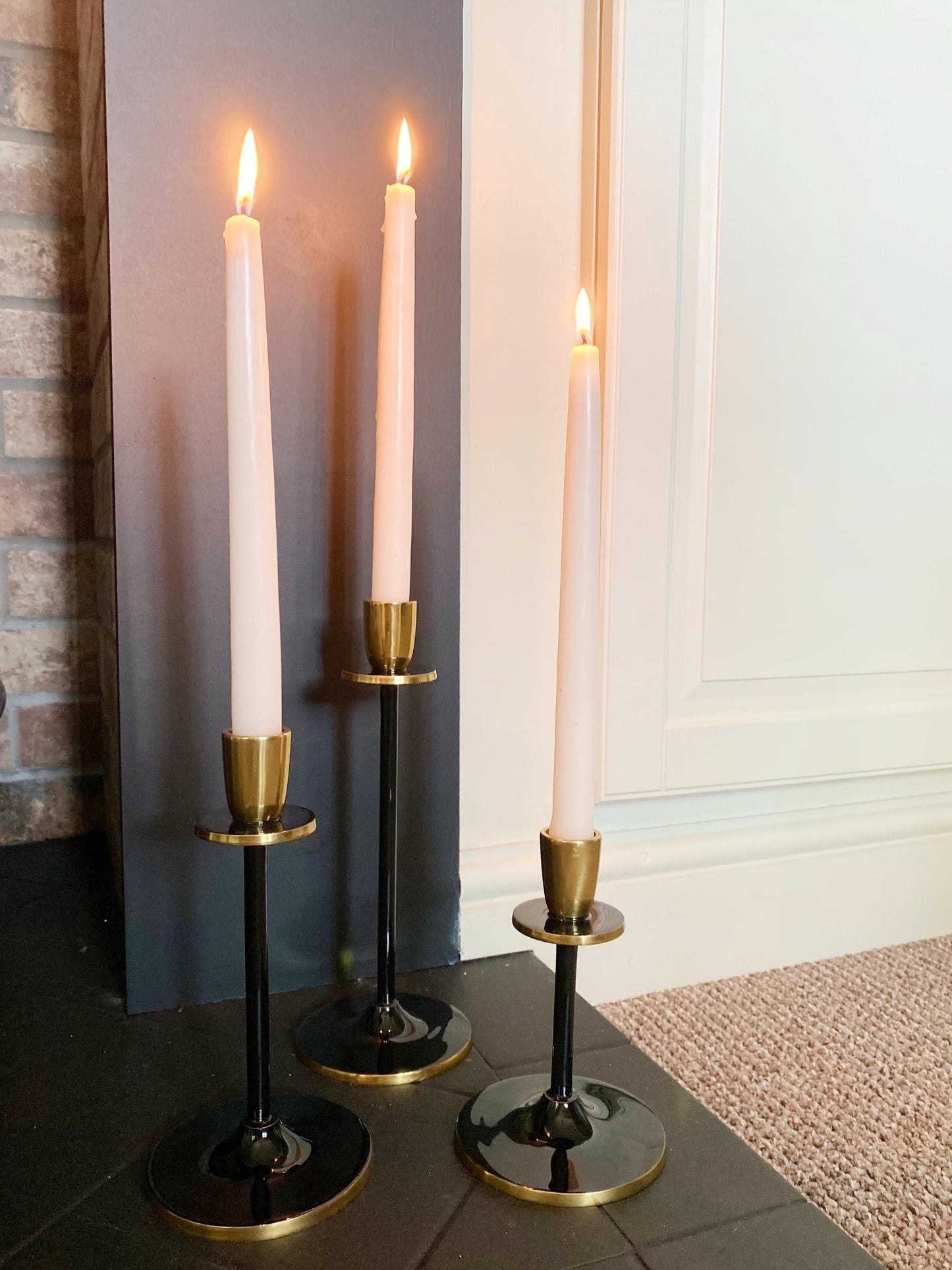 Large Black and Gold Candlestick-3