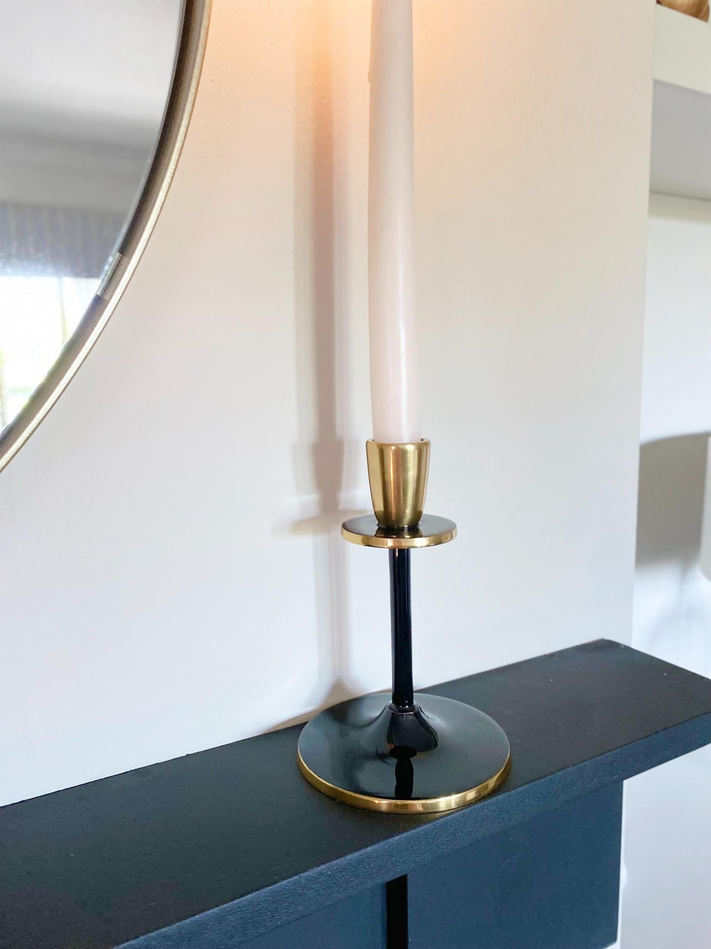 Small Black and Gold Candlestick-3