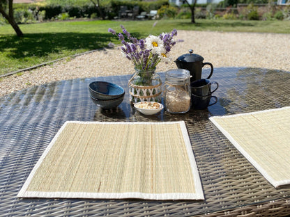 Set of Four Woven Grass Place Mats-1