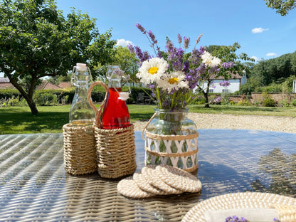 Set of Four Stripey Woven Coasters-1