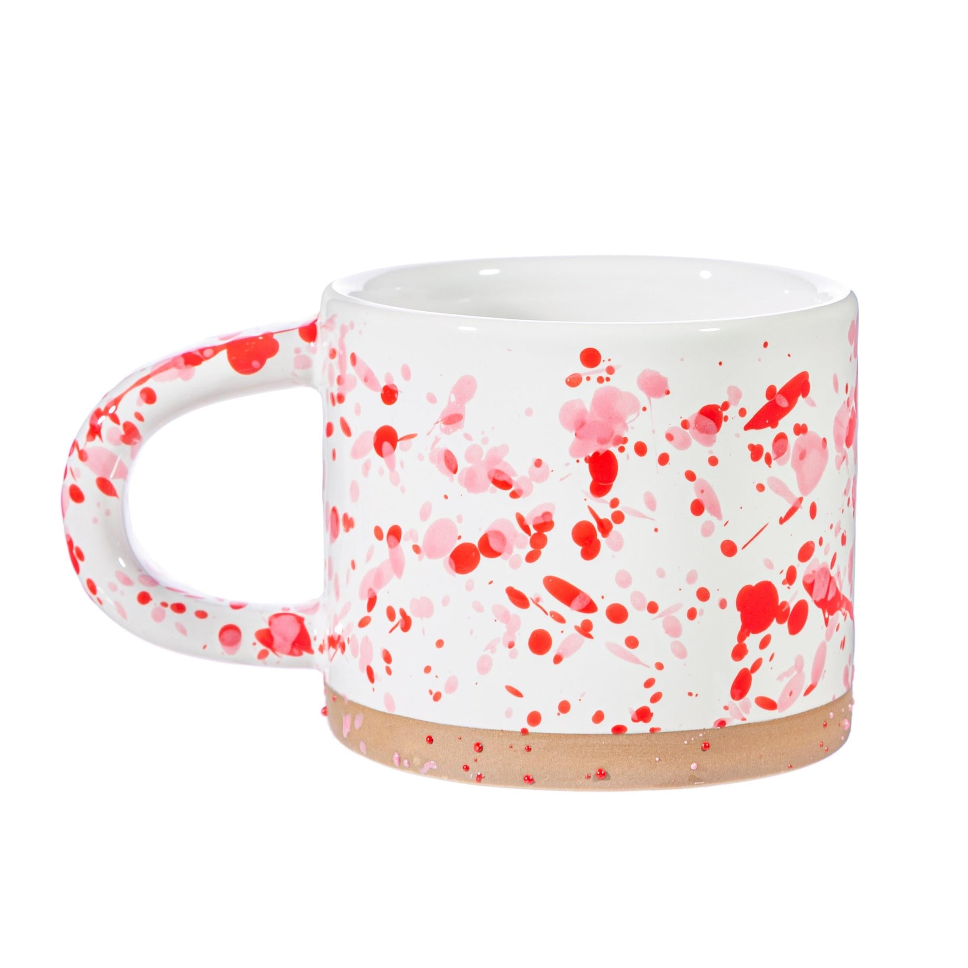 Pink and Red Splatterware Mug-0