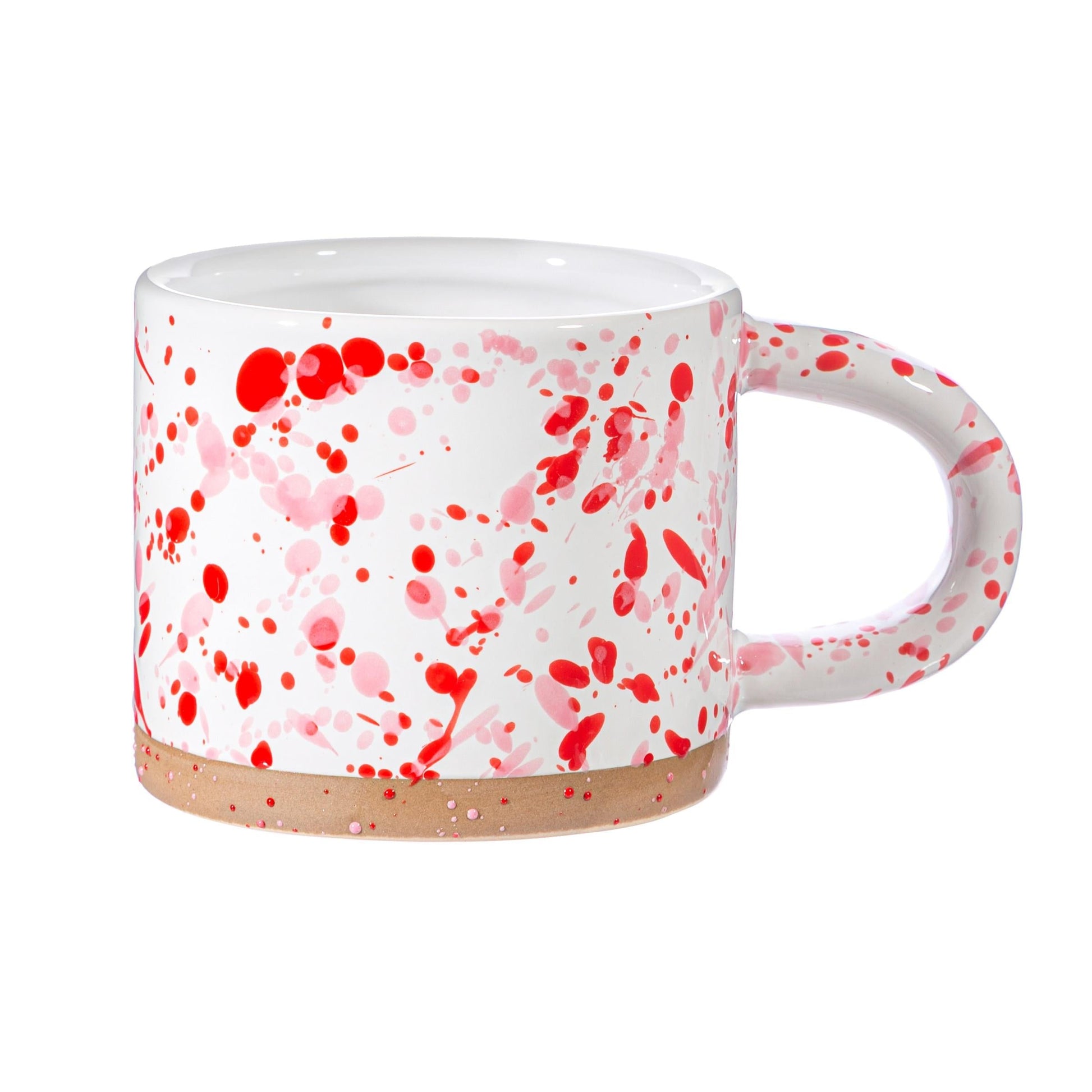 Pink and Red Splatterware Mug-1