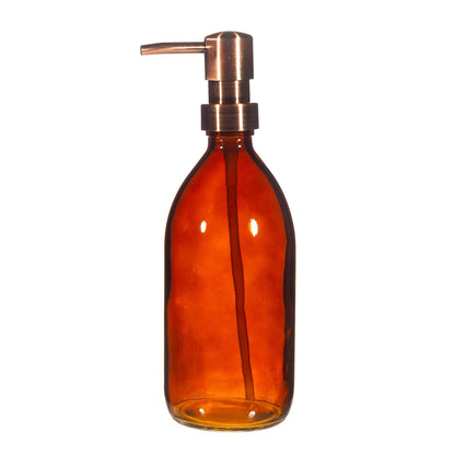 Amber Glass Refillable Bottle with Pump-0