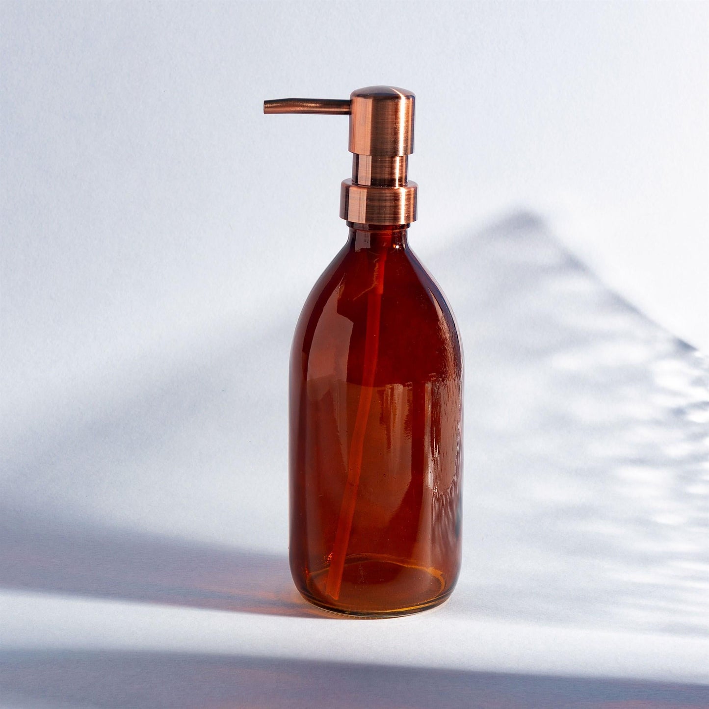 Amber Glass Refillable Bottle with Pump-1