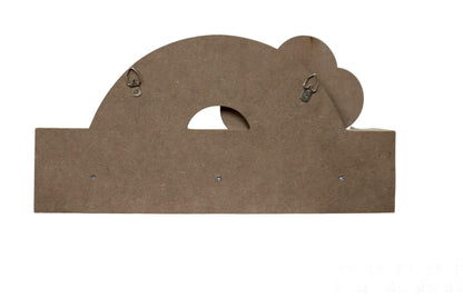 Rainbow and Cloud Shelf with Hooks-3