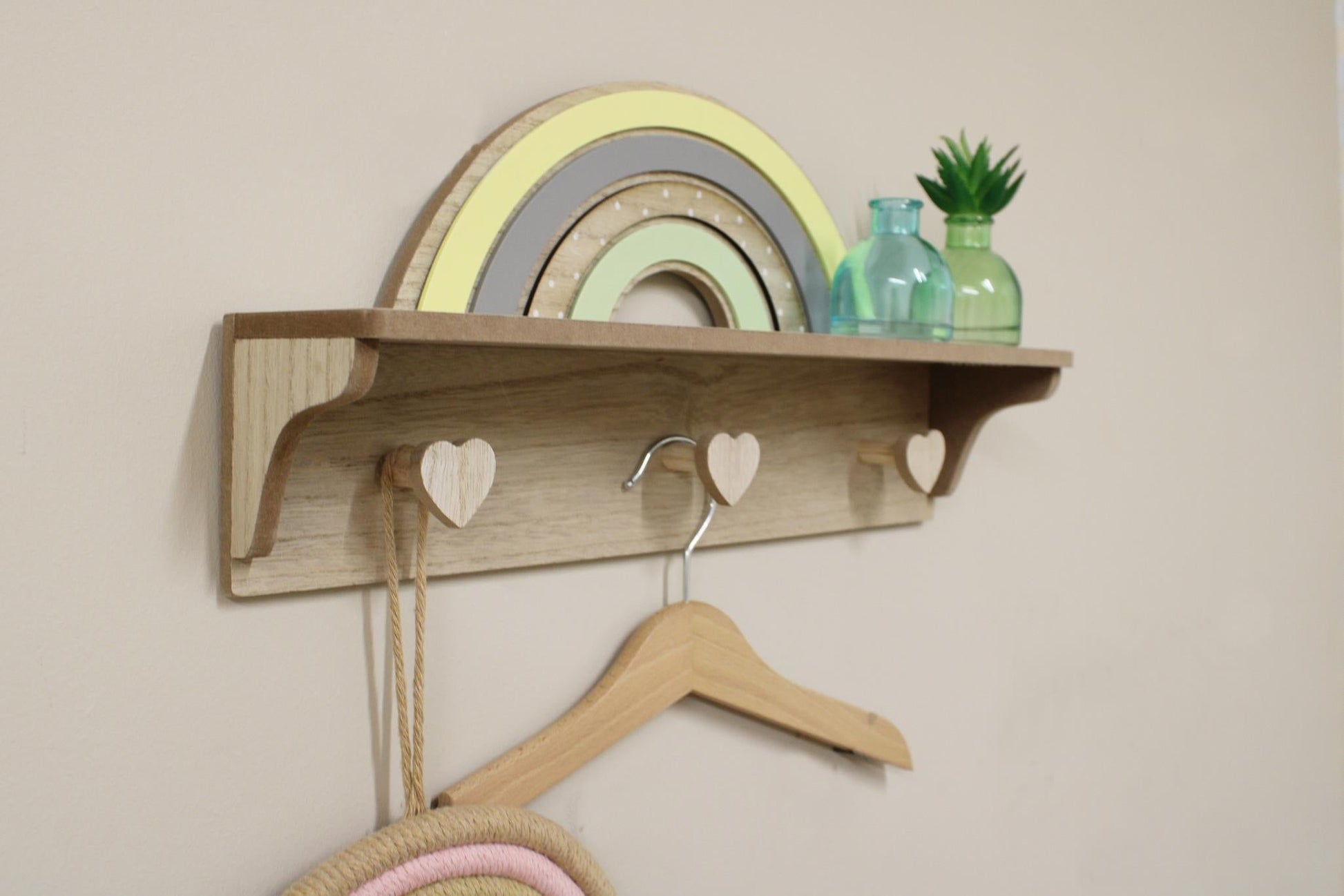 Rainbow Shelf with Hooks-3