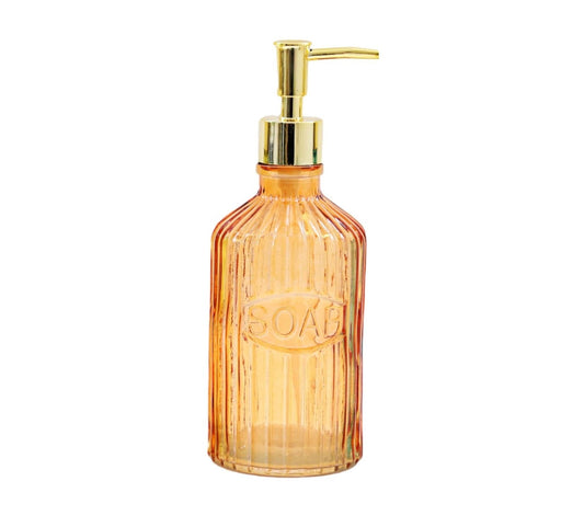 Orange Glass Soap Dispenser-0