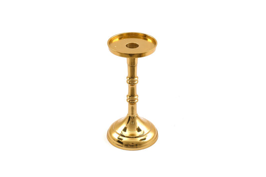 Gold Pillar Candlestick Small-0