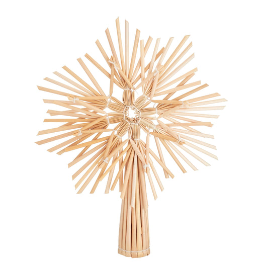 Straw Star Tree Topper-0