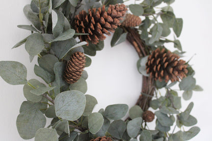 Eucalyptus & Pinecone Wreath-4