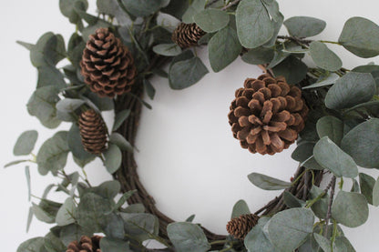 Eucalyptus & Pinecone Wreath-5